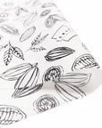 15lb 22gsm custom white tissue paper with black logo design