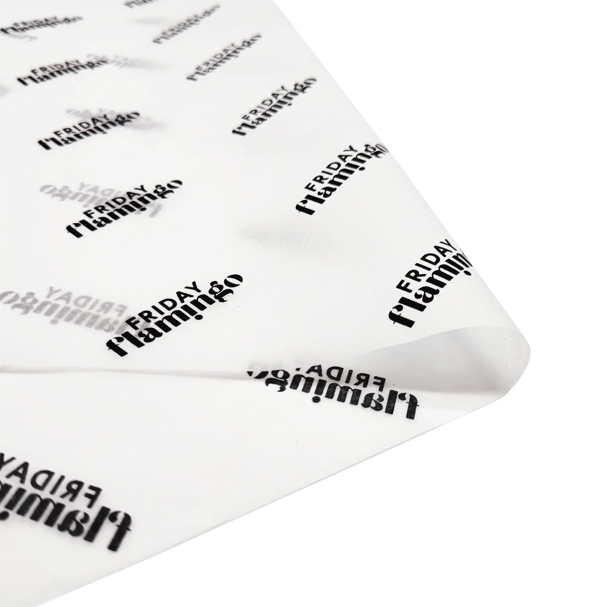Custom tissue paper featuring trendy print design for stylish packaging and branding enhancement.