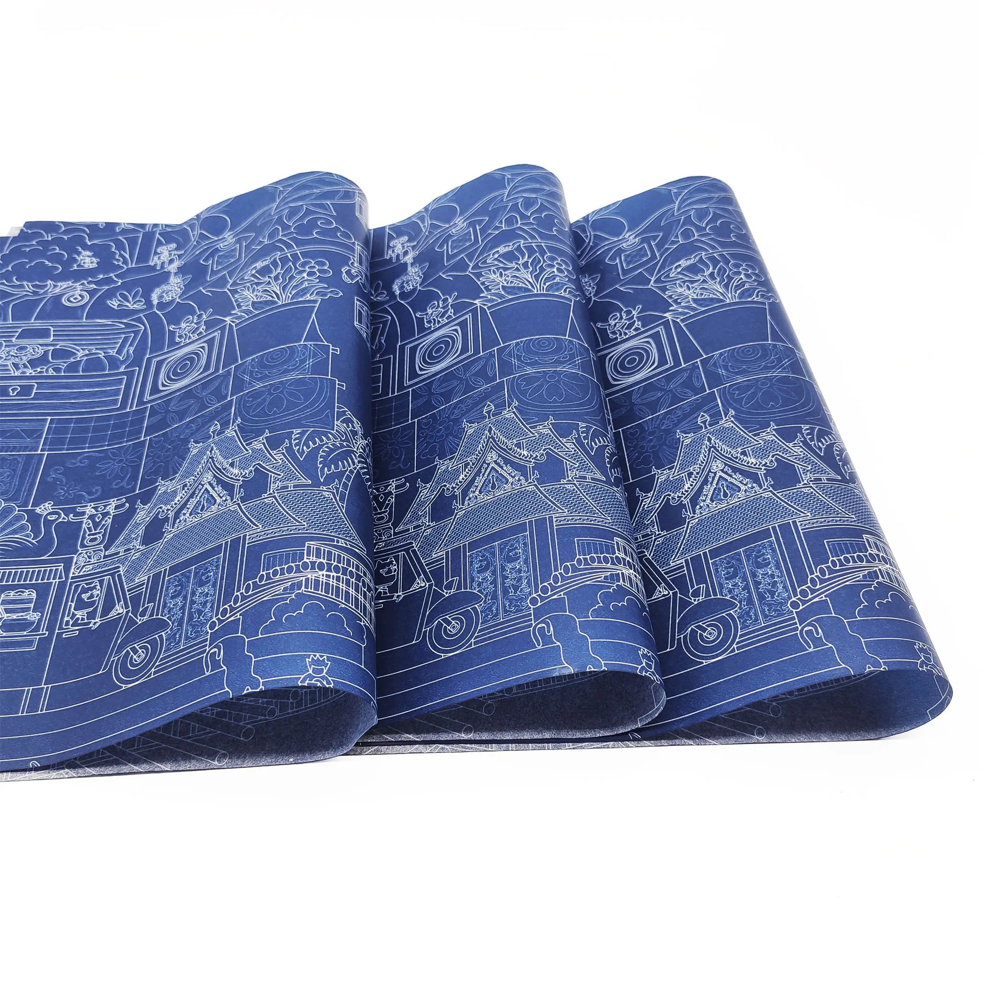 blue design thick tissue paper customized