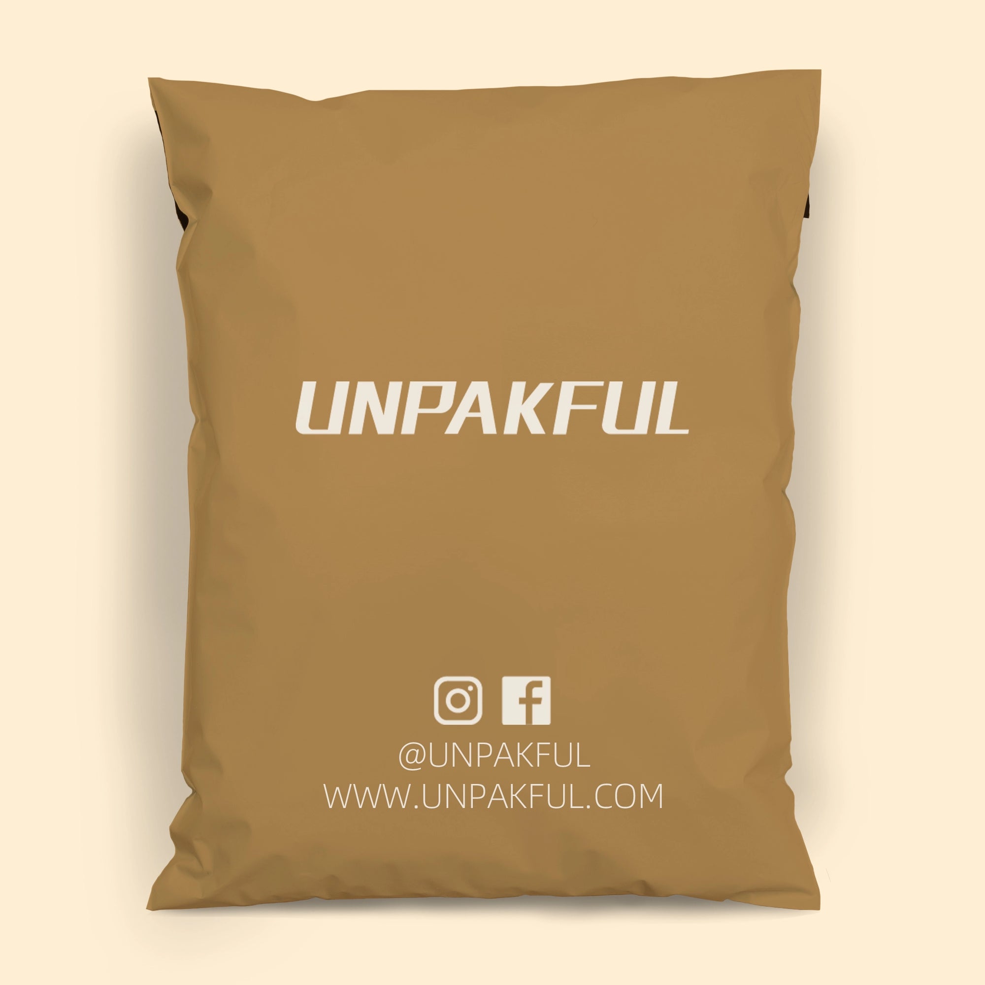 custom apricot poly mailers