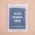 Custom frosted zipper bags featuring a clear design area for personalized branding and a modern, elegant look.