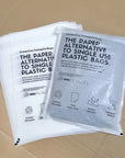 Eco-friendly protective transport bags as a paper alternative to plastic bags, with recyclable and weather-resistant features.