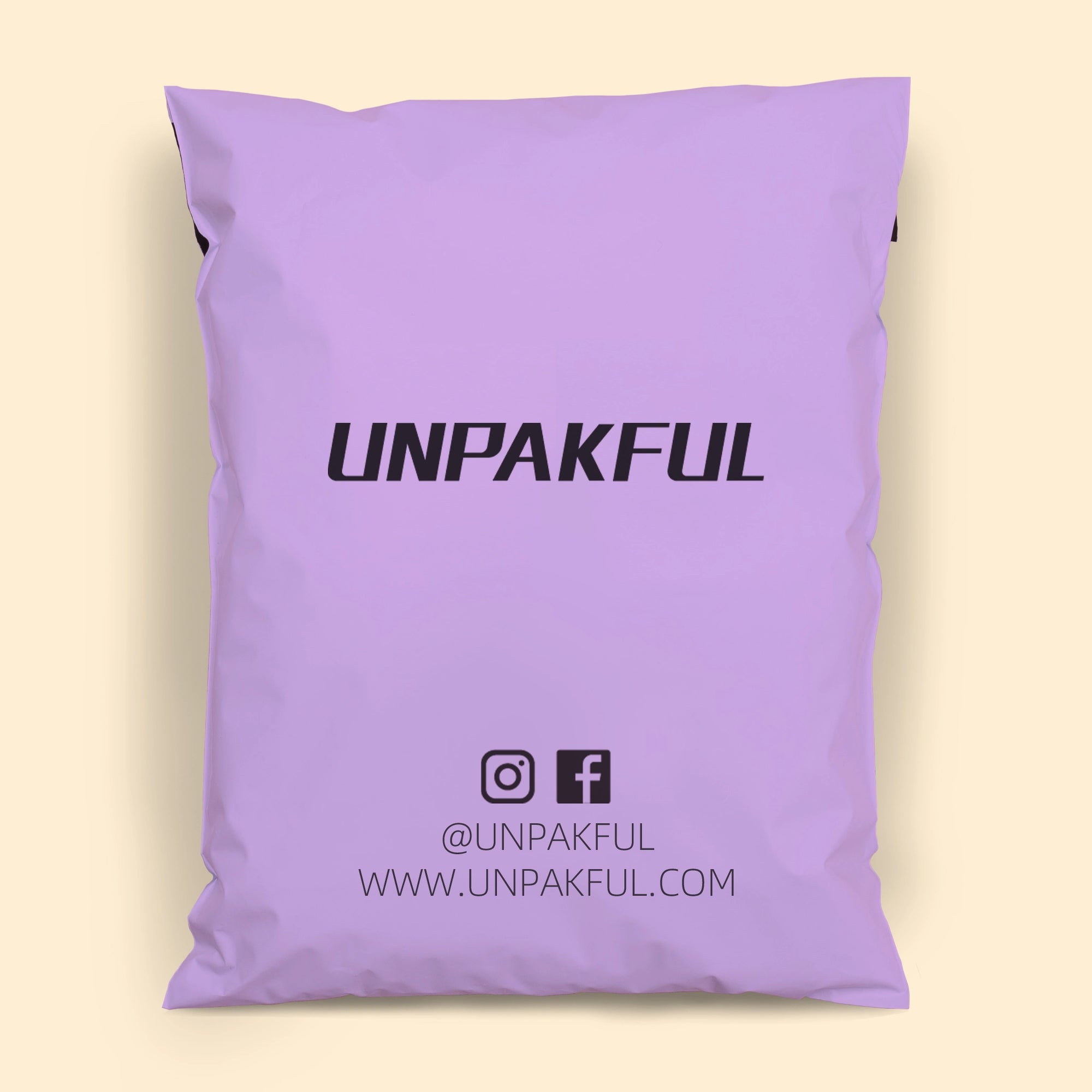 custom purple poly mailers