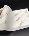 gold logo 20lb custom tissue paper