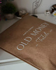 Custom Kraft Mailer featuring 'Old Money' branding, ideal for eco-friendly shipping solutions.