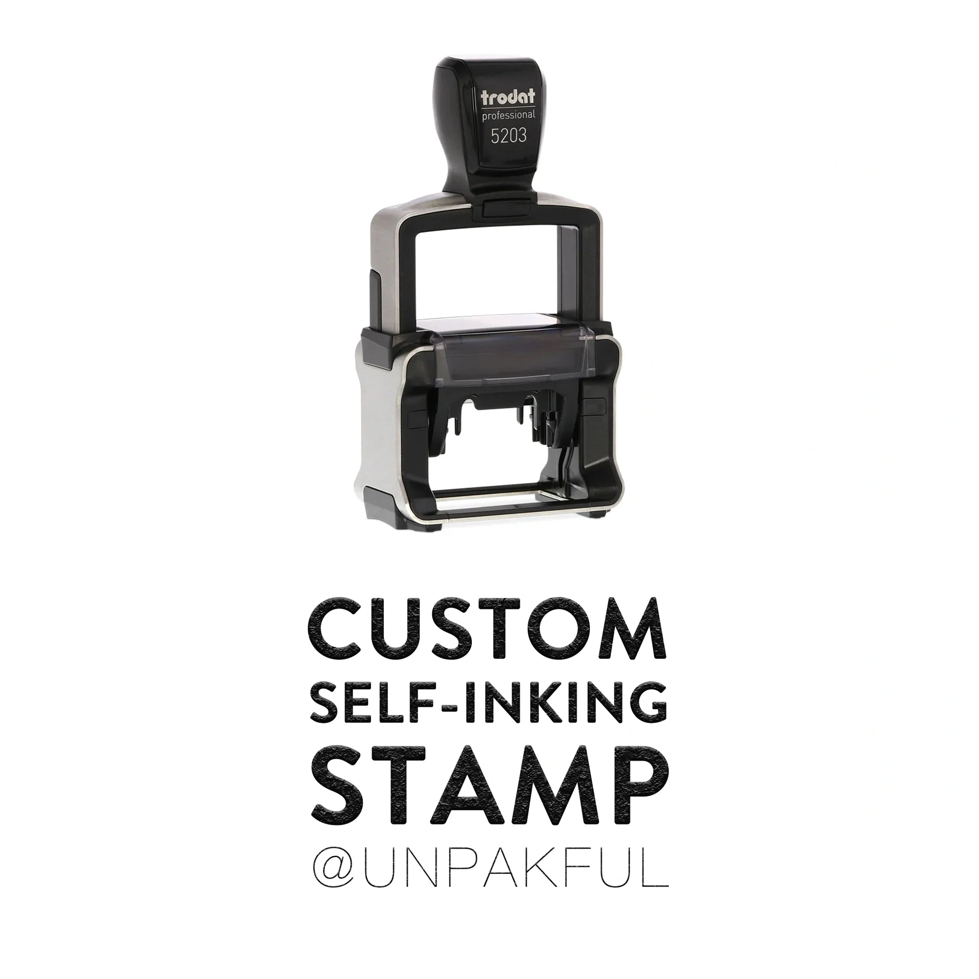 logo printed custom self ink stamp trodat