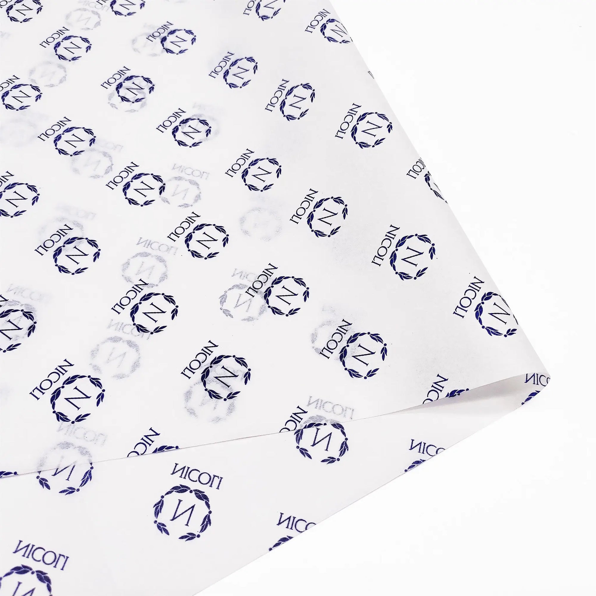 personalized 15lb blue logo tissue paper