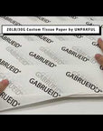 custom 20lb/30g tissue paper video