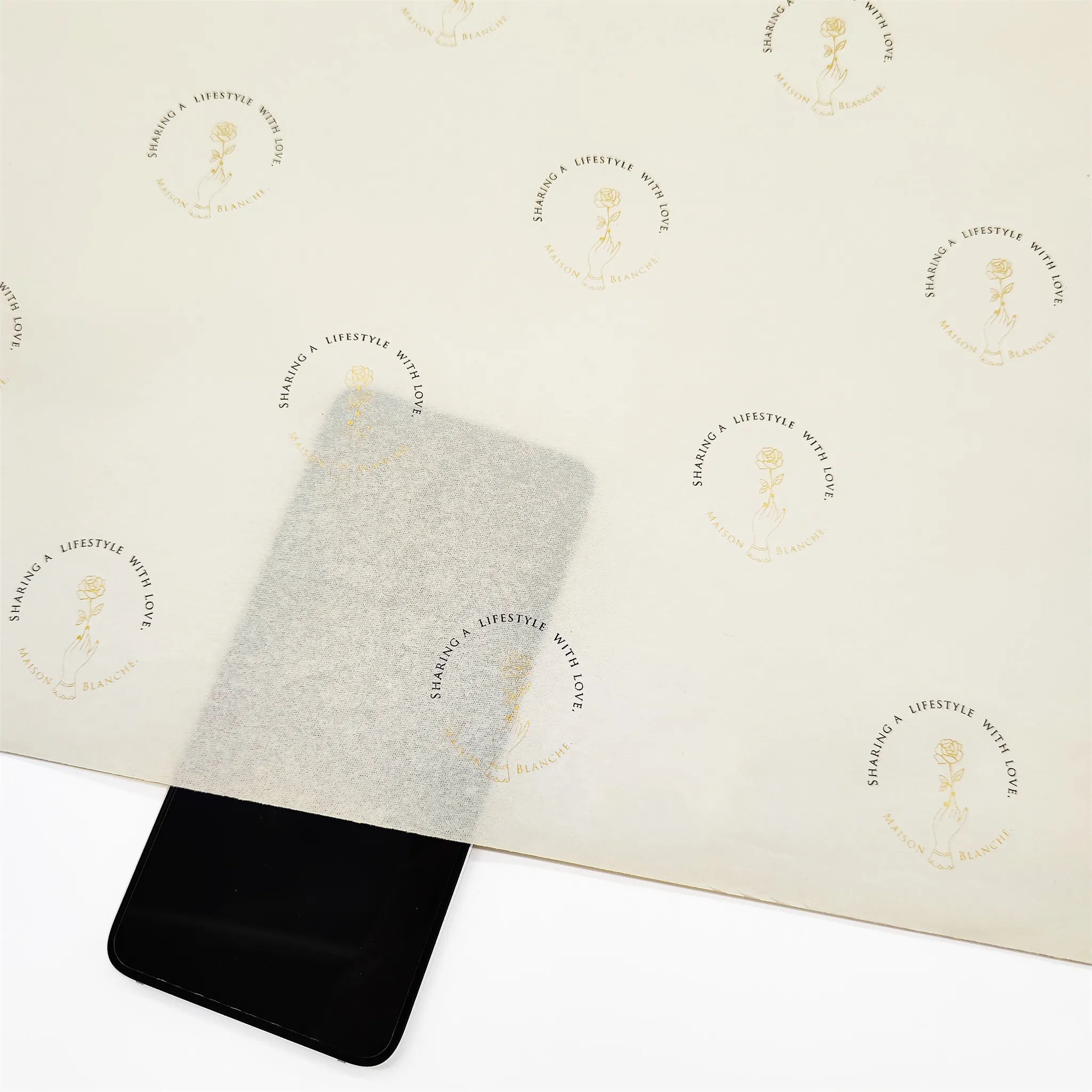 Papier de soie Rouleau 50 cm x 500 cm, 22 gr / m² - blanc