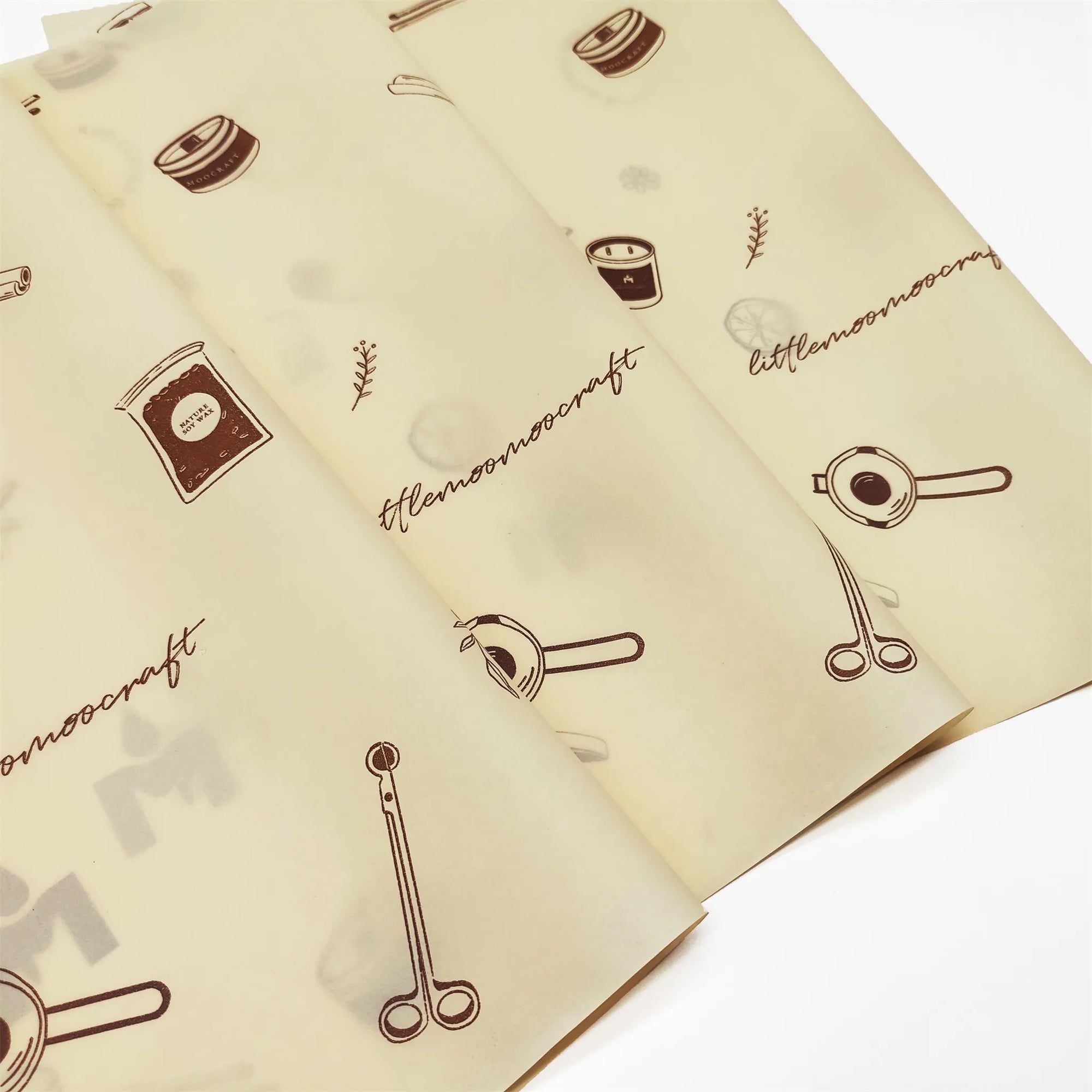 Custom tissue paper with unique designs, enhancing brand identity and packaging elegance for a memorable unboxing experience.