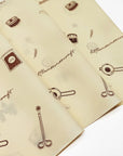 Custom tissue paper with unique designs, enhancing brand identity and packaging elegance for a memorable unboxing experience.