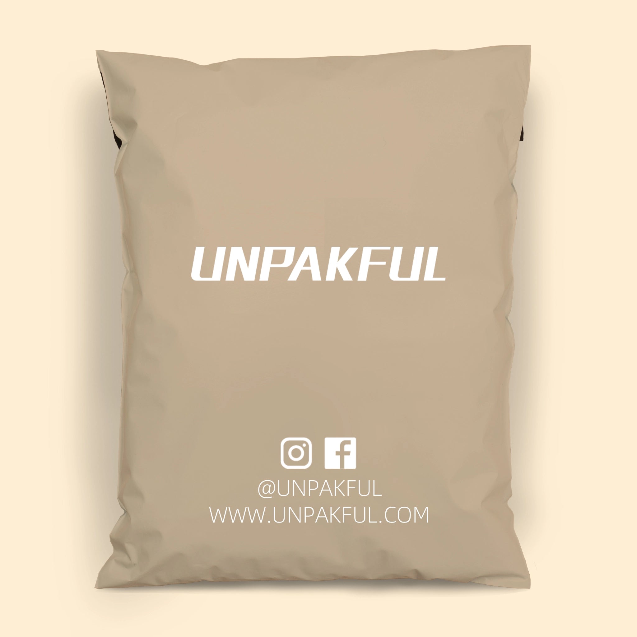 custom apricot poly mailers