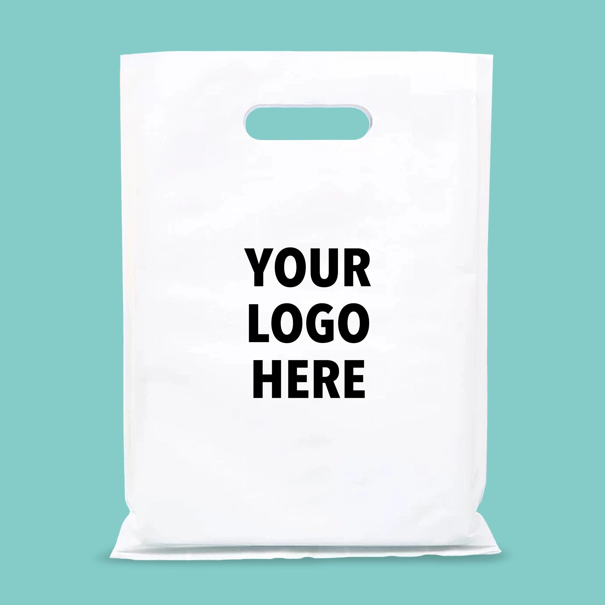 Bolsas con asas troqueladas personalizadas