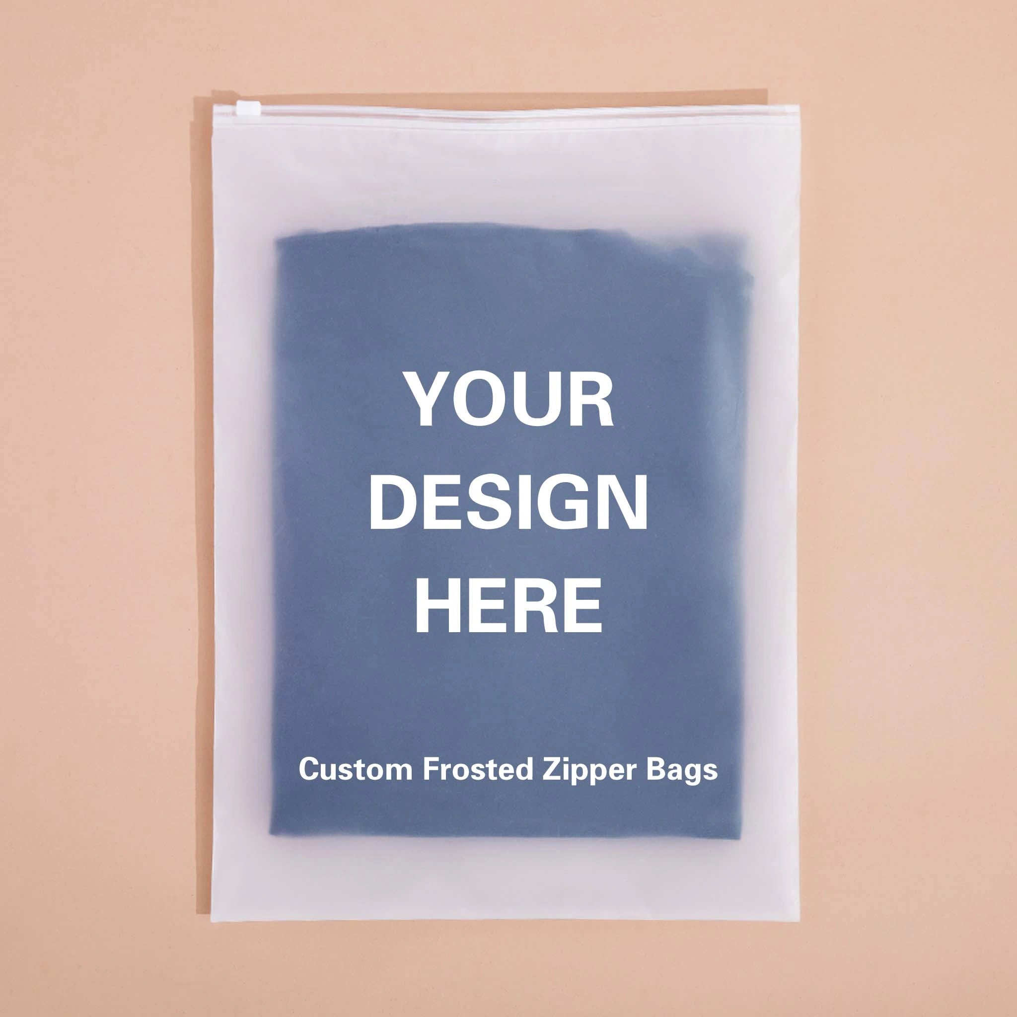 Custom Frosted Zipper Bags