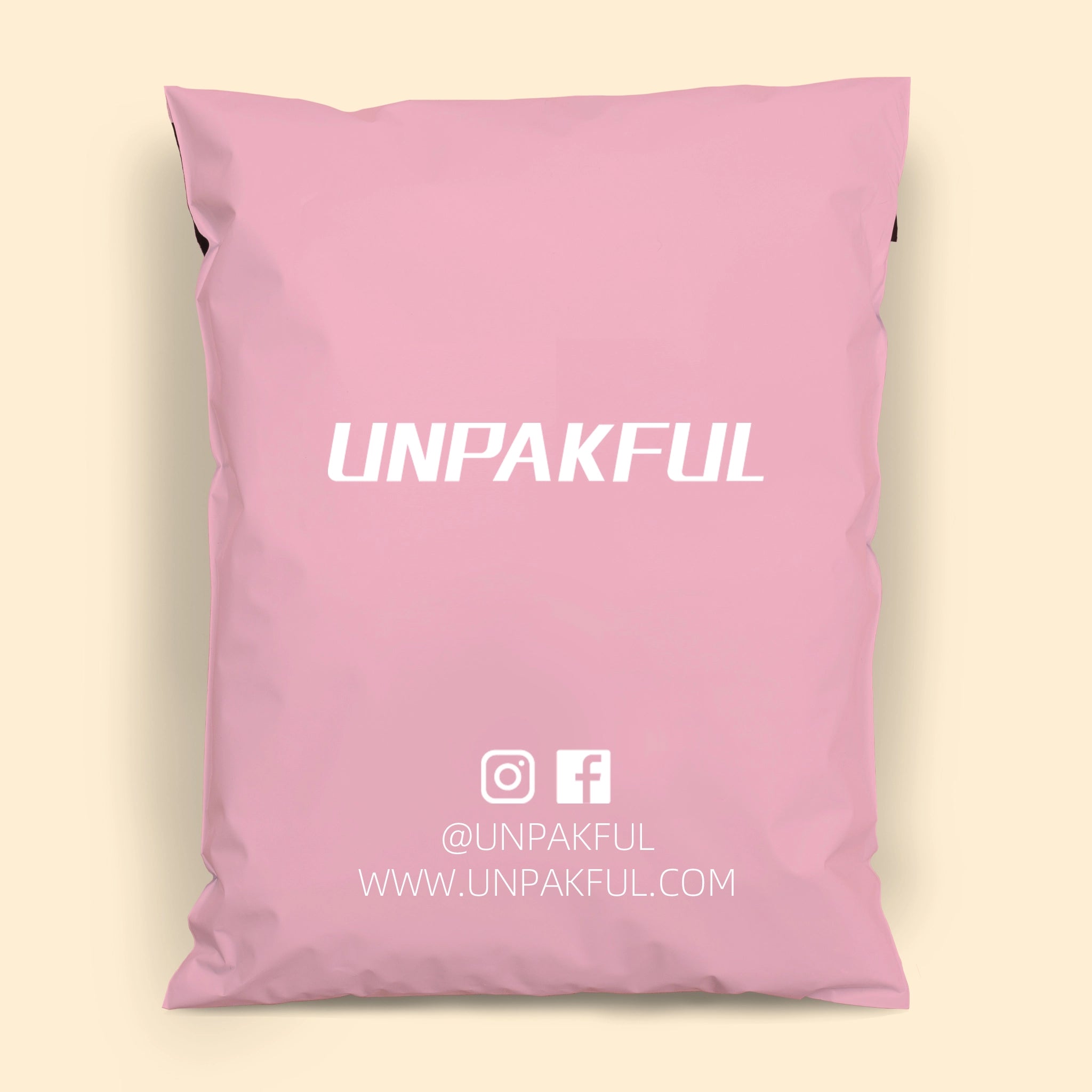 custom poly mailers pink