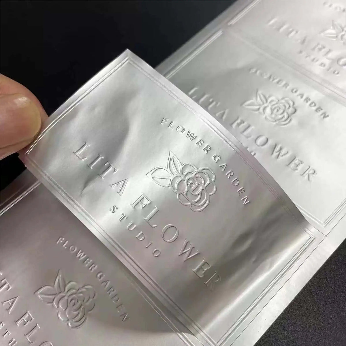 Embossed Mini Sticker Custom Embossed Stickers