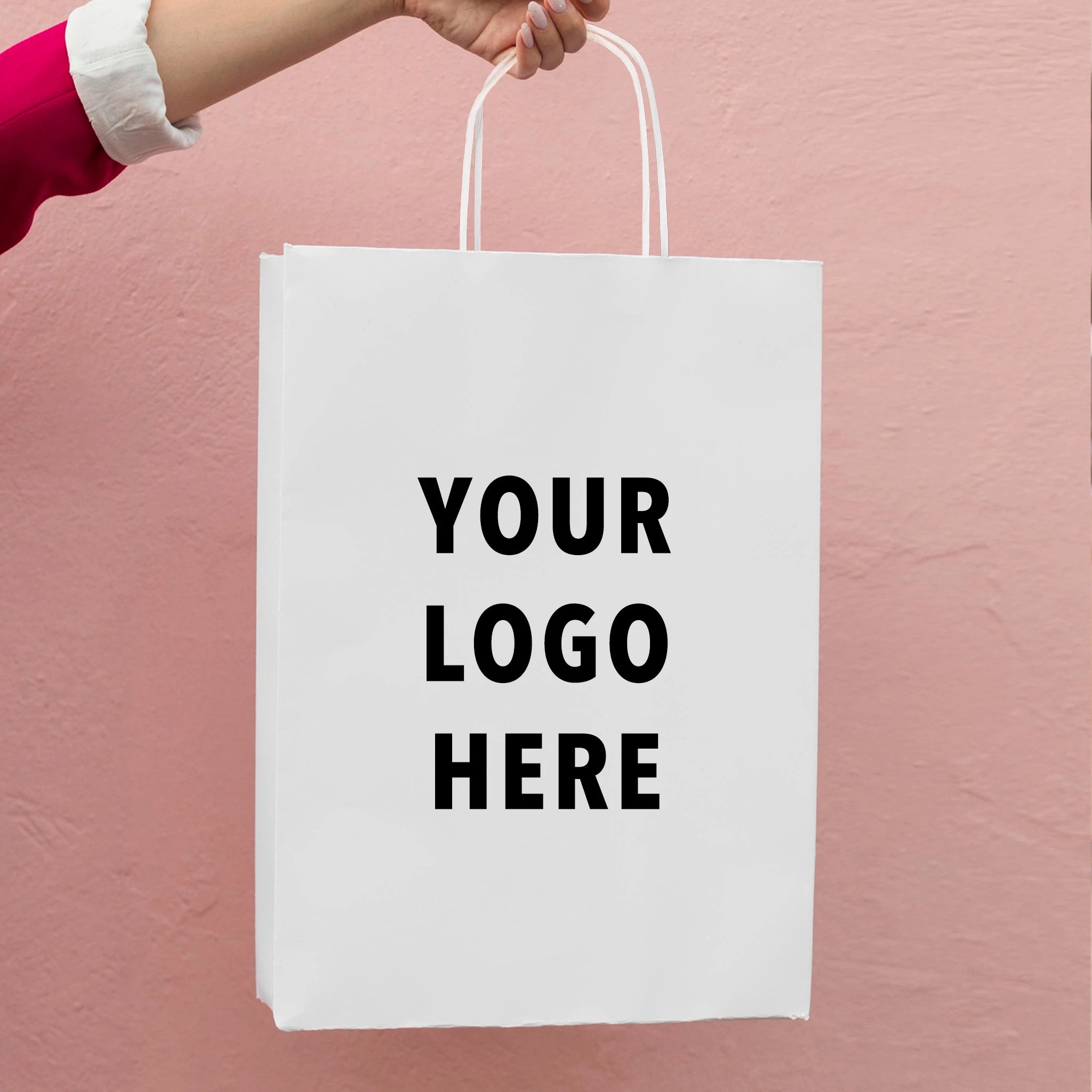 Custom White Paper Bags