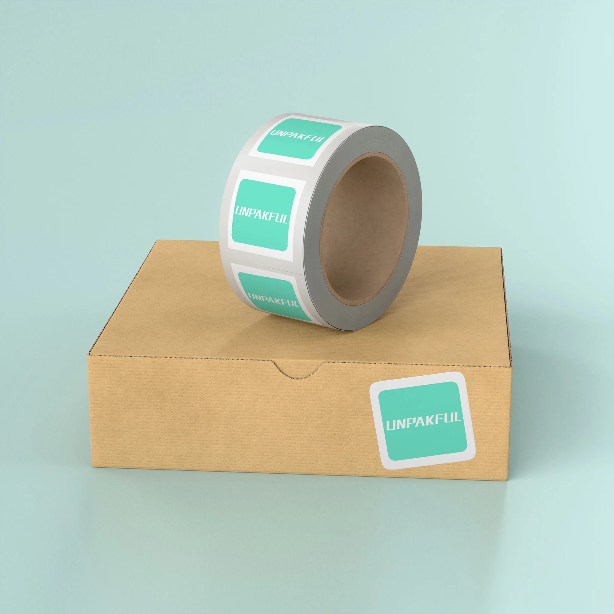 logo printed roll labels