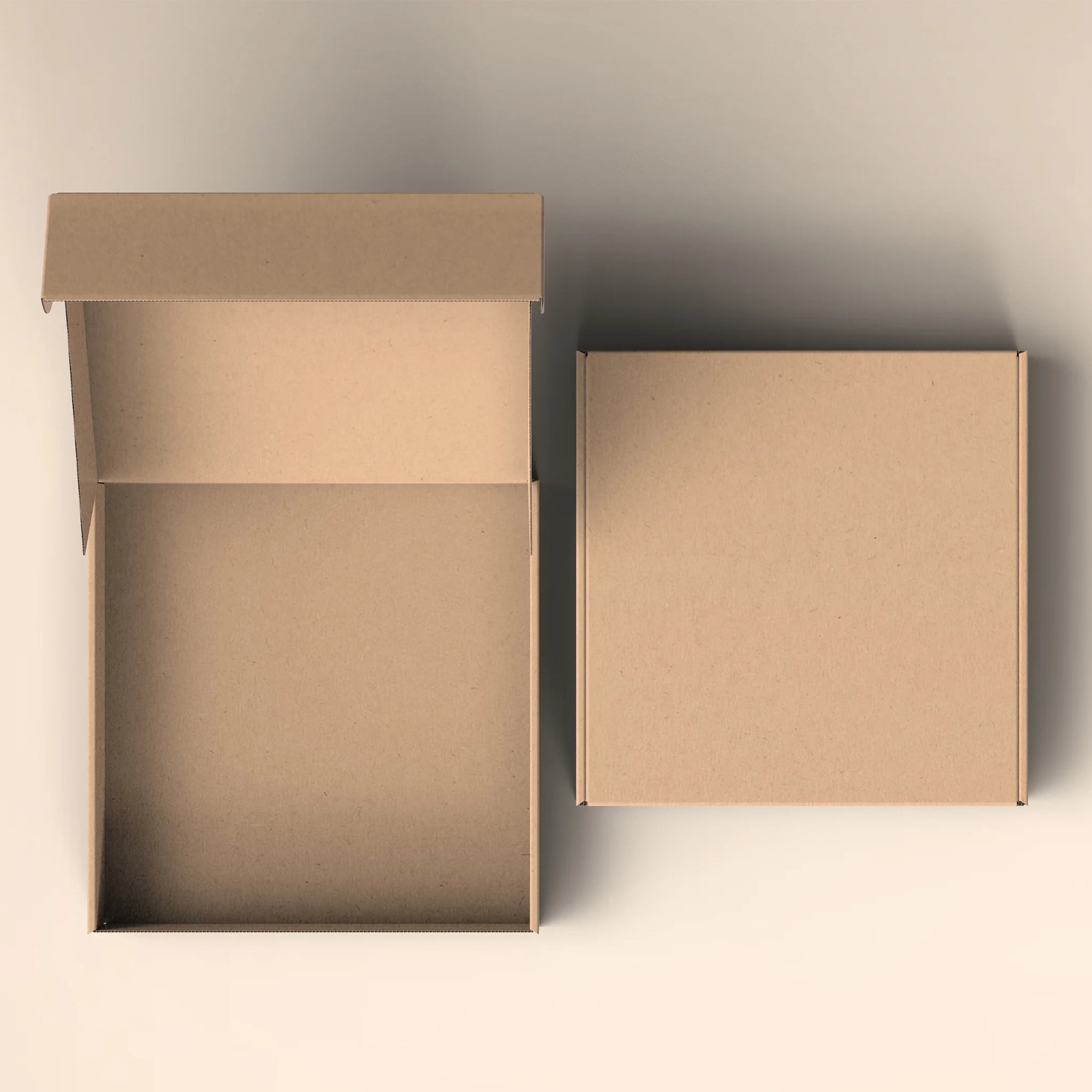 open kraft mailer box