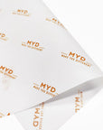personalized 20lb tissue paper branded