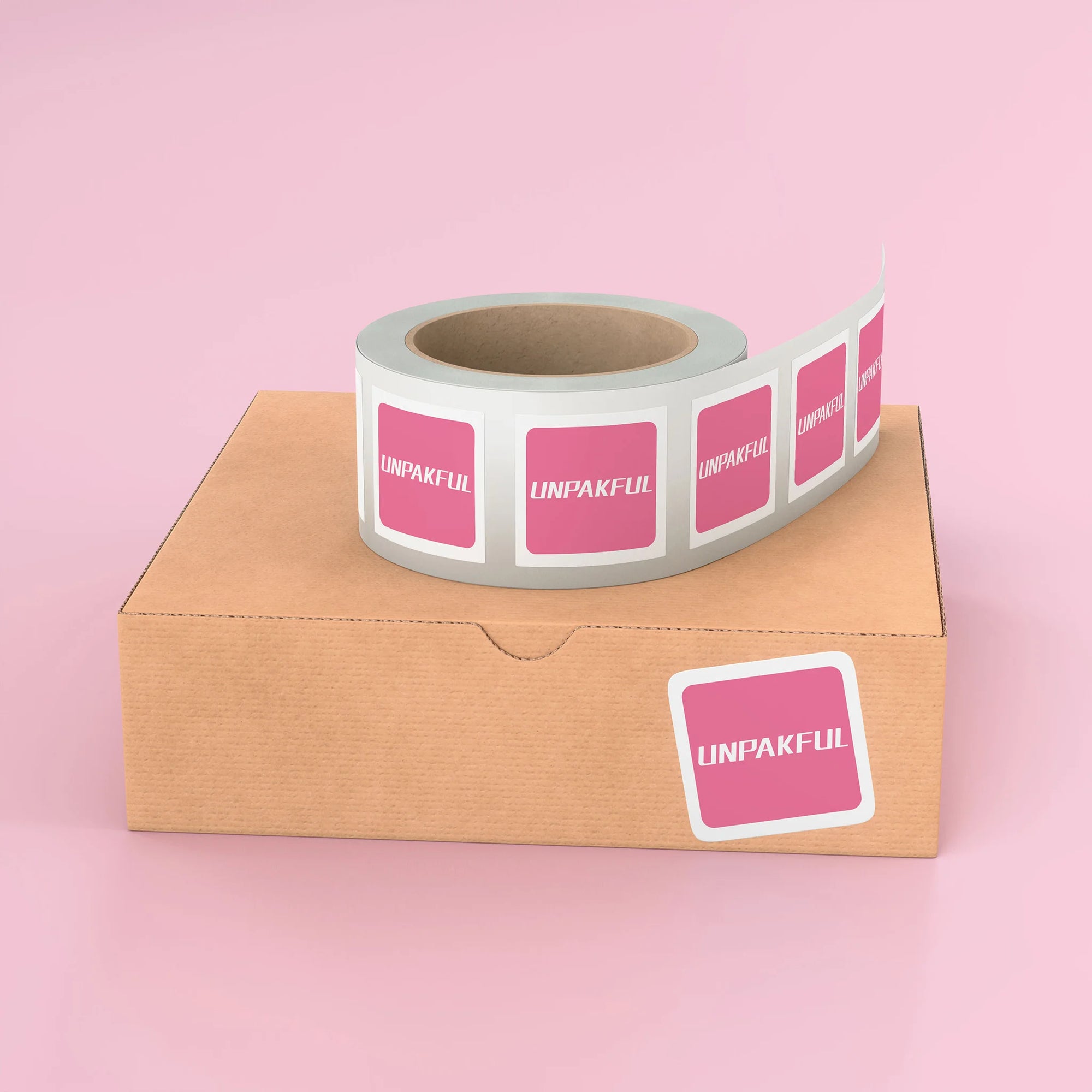 printed square roll labels