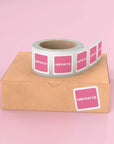 printed square roll labels