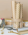 wrapping paper roll printed with logo