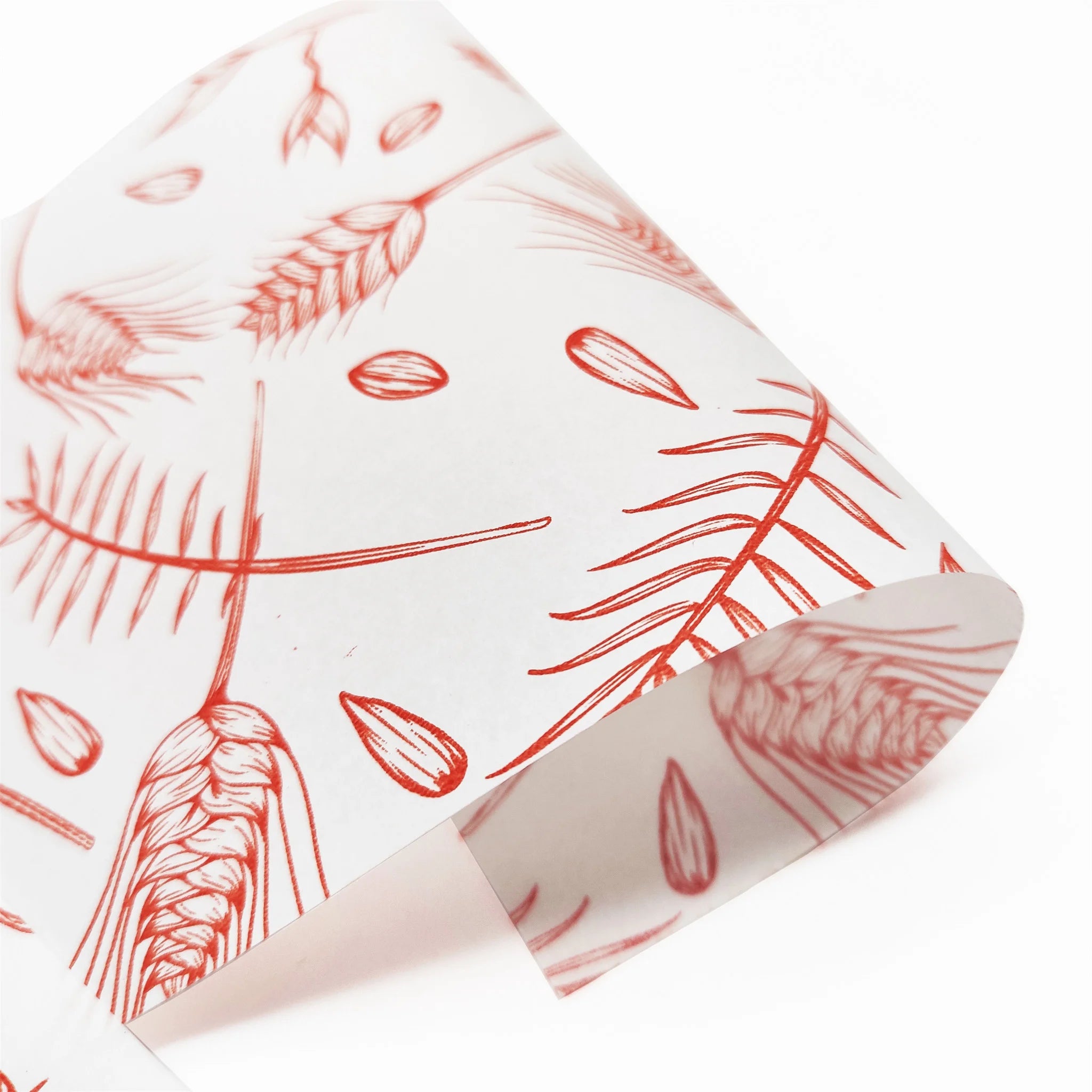 red design custom 20lb tissue paper