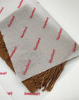 red logo wrapping tissue paper